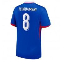 Fotbalové Dres Francie Aurelien Tchouameni #8 Domácí ME 2024 Krátký Rukáv